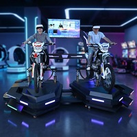 Máquina de Realidad Virtual YHY, Simulador de Conducción de Motocicletas 9D, Experiencia de Compras en un Centro Comercial, para 2 Jugadores, Gran Éxito de Ventas