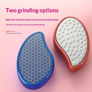 Esfoliante per Piedi LOGO, Strumento per Rimuovere Calli <span class=keywords><strong>e</strong></span> Pelle Morta, Lima per Pedicure Riutilizzabile in Nano Vetro per Talloni Screpolati - Product Image 3