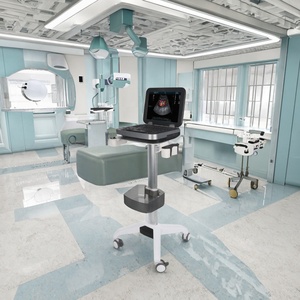 Alle Moderne Mobiele Medische Computer Trolley Werkstation Aluminium Legering Ziekenhuis School Hotel Gebruik Woonkamer Vesa Echografie - Product Image 4