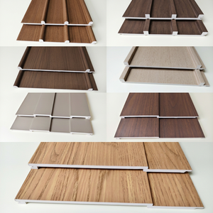 <span class=keywords><strong>Prix</strong></span> Usine Moderne Ignifuge Imperméable Intérieur WPC PVC Décoratif Alternatives au Bois <span class=keywords><strong>Mur</strong></span> Cannelé Salon Hôtel Salle de Sport - Product Image 4