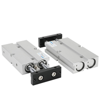 Cilindro Neumático de Doble Varilla y Doble Eje TDA con Cuerpo de Aluminio para Motor