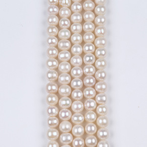 Perles de culture d'eau douce blanches Zhuji en gros, 10-11 mm, perles lâches dispersées pour collier et bracelet DIY, matériel artisanal - Product Image 3
