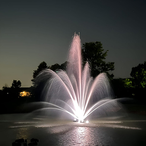 Fontaine à cascade moderne en acier inoxydable Optimum Show avec lumières LED multicolores, contrôle musical/PLC/DMX512, respectueuse <span class=keywords><strong>de</strong></span> l'environnement - Product Image 3