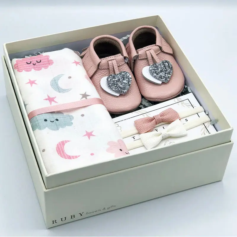 Custom boy announcement crochet for clothes golden supplier clothing new born baby gift box born baby box gift set baby gift box