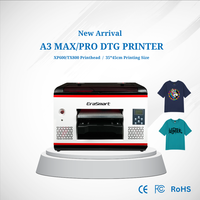 Imprimante à tête DTG A3 Erasmart fabriquée en Chine, fabricant professionnel de machines d'impression textile sur tissu