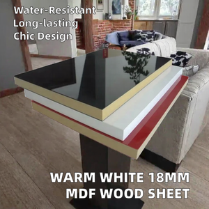 لوح خشب <span class=keywords><strong>MDF</strong></span> مقاوم للرطوبة بتصميم عصري مقاس 1220*2440 ملم، سماكة 18 ملم، لون أبيض دافئ، مصنوع للاستخدام في الشقق - Product Image 3
