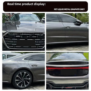 Film d'emballage PET automobile à effet métallique liquide, couleur changeante, pour carrosserie, avec libération d'air - Product Image 2