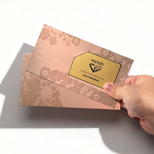 맞춤형 선물 멤버십 카드 홀더 맞춤형 카드 슬리브 포장 재활용 종이판 네 가지 색상 인쇄 명함용 - Product Image 2