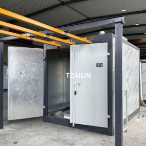 Equipo de pintura de recubrimiento en polvo de calefacción eléctrica certificado CE de Ailin puertas de horno de recubrimiento en polvo en ambos lados con rieles superiores - Product Image 1