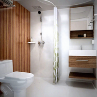 Unité de douche WC au design moderne Dosettes de salle de bain modulaires préfabriquées BUL1618