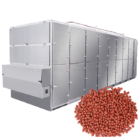 Séchoir à bande transporteuse pour aliments pour poissons à température et humidité contrôlées, en acier inoxydable 304, équipement de séchage continu pour aliments aquatiques