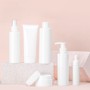 Luxury Frosted clear <b>Glass</b> Skincare <b>Packaging</b> 30ml 40ml 50ml 60ml 80ml Cosmetics Containers <b>Glass</b> Lotion Bottle With Droppe Pump - Product Image 6
