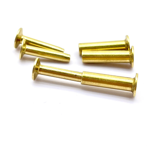 Rivets semi-solides en laiton massif SUS 304 de 3 mm et 4 mm <span class=keywords><strong>pour</strong></span> couteaux/planches à découper - Product Image 1