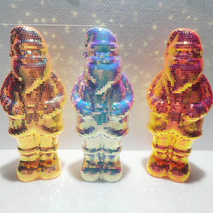 Bola <span class=keywords><strong>de</strong></span> Discoteca Irrompible <span class=keywords><strong>de</strong></span> PET Chuang <span class=keywords><strong>De</strong></span>, Decoración Navideña <span class=keywords><strong>de</strong></span> Papá Noel, Brillante y Colorida para Mesa <span class=keywords><strong>de</strong></span> Navidad - Product Image 1