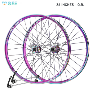 Juego de ruedas de bicicleta de <span class=keywords><strong>carretera</strong></span> SeeMore con liberación rápida/<span class=keywords><strong>eje</strong></span> <span class=keywords><strong>pasante</strong></span>, <span class=keywords><strong>rueda</strong></span> de velocidad de aleación de aluminio, montaje de llanta, sistema de freno de <span class=keywords><strong>disco</strong></span> - Product Image 2