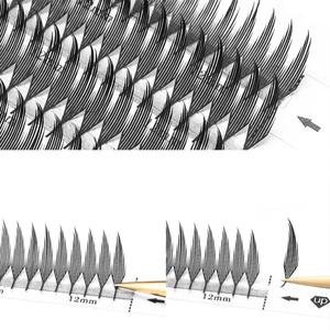 Pestañas Únicas con Efecto Anime SPIKES, Súper Suaves, Impresas en 3D, Pestañas de Pelo Sintético <span class=keywords><strong>Premae</strong></span> CC con 12 Filas para un Look de Pestañas Puntiagudas - Product Image 3