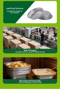 Moules à pâtisserie jetables en aluminium, petits, ronds/plats, pour la cuisson de tartes aux œufs, de tartes, de cheesecakes - Product Image 4