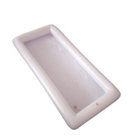 Seau à glace flottant gonflable en PVC écologique, couleur personnalisable, capacité maximale <100kg, pour jeux de fête à domicile et boissons