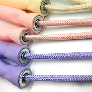 <span class=keywords><strong>Corde</strong></span> à sauter colorée professionnelle poignée en plastique solide longue pour un usage domestique vitesse élever cordes à sauter pour enfants et adultes - Product Image 3