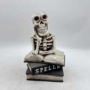 ChinaFactory Customizable Creepy Halloween Resin Skeleton Decorative Book, Great for Halloween Celebrations,and Prefect Gift