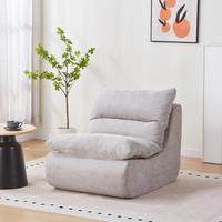 Canapé de sol individuel de luxe en tissu doux, fauteuil de relaxation pour jeux, lecture, chambre à coucher, petit espace, mobilier de maison