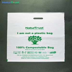 Rollo de bolsa de basura compostable biodegradable respetuoso con el medio ambiente, bolsa de basura de plástico orgánico grueso para almacenamiento, embalaje biodegradable - Product Image 2