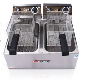 Luxurious Digital Electric Fryer Double Tank elektrische frye niedrigen kosten und hoch effiziente elektrische friteuse