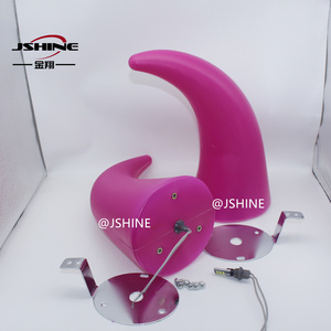 Nouveau Klaxon LED JSHINE en forme de cornes de démon pour Hino EG100 (1976-1990) – Remplacement pour motos à trois <span class=keywords><strong>roues</strong></span>, camions et SUV, modèle JX-Horn-02 Rose - Product Image 6