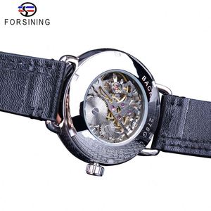 Relojes Mecánicos Blancos de Moda Winner 2019, Relojes de Pulsera Mecánicos para Hombre, Marca de Lujo, Diseño con Subesfera de Cuero Genuino - Product Image 4