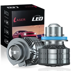 เลนส์โปรเจคเตอร์ไฟตัดหมอก ไฟหน้าสามสี ชิป 3570 CSP เลเซอร์ ไฟหน้า LED H7 H8 H9 H11 9005 9006 ไฟหน้า LED สำหรับรถยนต์ - Product Image 1
