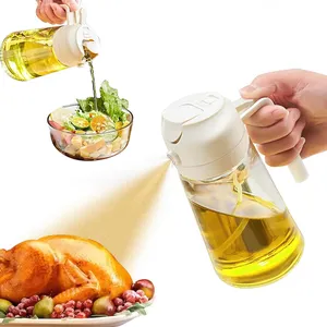 Aceto di vetro olio d'oliva Mister bottiglia Dispenser olio spruzzatore bottiglia per cucina