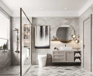 Mueble de Baño de Lujo con Sensor Inteligente, Espejo LED y Gabinete de Almacenamiento Impermeable con Base - Product Image 6