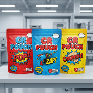 Custom Printed Herb Packaging Child Proof <b>Zip</b> Lock <b>Pouch</b> Child Resistant Exit Matte Golss Soft Touch 3.5 7g 1oz Zipper Mylar Bag - Product Image 1