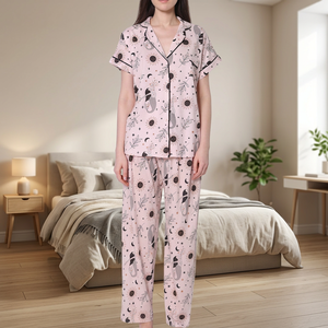 ชุดนอนผู้หญิงแบบเต็มตัวพิมพ์ลาย - Product Image 3