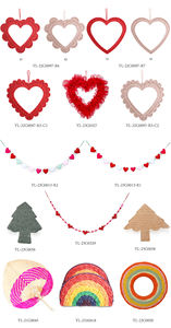 वैलेंटाइन के दिन की शादी पार्टी के लिए मिठाई गुलाबी दिल डिजाइन सजावटी टोकरी - Product Image 5