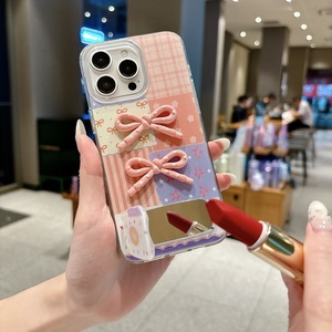 Funda con Espejo y Soporte <span class=keywords><strong>para</strong></span> Teléfono con Diseño de <span class=keywords><strong>Mujer</strong></span> Africana <span class=keywords><strong>para</strong></span> Samsung <span class=keywords><strong>A16</strong></span> A06 Infinix Smart 8 Tecno Spark 50 Hot 60i Xiaomi - Product Image 1
