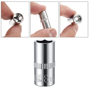 <span class=keywords><strong>Set</strong></span> di 10 Chiavi a Bussola da 1/4 di Pollice, Metriche e SAE, in Acciaio al Cromo Vanadio per Riparazioni Auto - Product Image 5