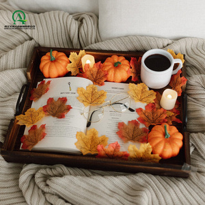600 Hojas Artificiales de Arce en 6 Colores Mezclados, Hojas de Otoño para Decoración de Mesa en Bodas, Fiestas de Otoño, Halloween y Acción de Gracias - Product Image 3