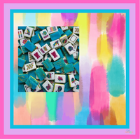 Tuiles de Mahjong américaines authentiques de luxe, 160 tuiles, palette moderne lavande douce, acrylique 4 couches pour les soirées de jeu à domicile