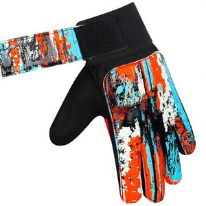 Gants de gardien de but de football professionnels 2025 en latex, doigts complets, imperméables, respirants, avec sangle de poignet réglable, pour extérieur - Product Image 1