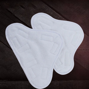 Funda para mopa a vapor, tapete de repuesto triangular, blanco grueso, 25x18 cm, para limpieza diaria - Product Image 2