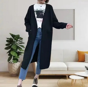 <span class=keywords><strong>Cardigan</strong></span> Lungo Invernale Stile Coreano a Tinta Unita per Donne, Morbido e Ampio in Maglia Casual per Ragazze - Product Image 5