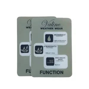 PU Washing Label Customized jacket Usage Label Leather attached with brand sticker label