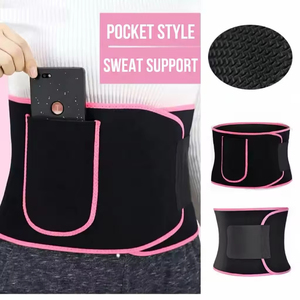Yx Bande de sudation amincissante en néoprène pour femmes et hommes, enveloppement abdominal, gaine sculptante noire, taille XL - Product Image 6