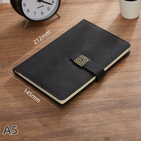 Cahier Rétro Simple A5 Personnalisé 2025, Journal d'Affaires, Planificateur, Agenda avec Porte-Stylo, Papeterie en Cuir Gaufré pour Promotionnel