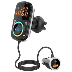 Dual Usb Charger Wireless Car Fm Transmitter Bluetooth, Bluetooth Car Kit Modulator Fm Transmitter