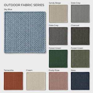 Coperta in Olefin Blu Cielo Impermeabile Resistente ai Raggi UV e allo Sbiadimento Tessuto 230gsm per Mobili da Esterno - Product Image 3