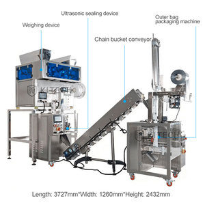 Machine d'emballage automatique de sachets de thé en PLA Machine d'emballage de sachets de thé en triangle pyramide avec <span class=keywords><strong>enveloppe</strong></span> extérieure - Product Image 3
