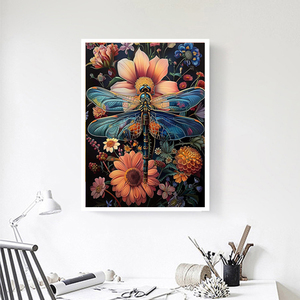 Vente de gros Ensemble de <span class=keywords><strong>peinture</strong></span> <span class=keywords><strong>par</strong></span> numéros Fleurs <span class=keywords><strong>et</strong></span> papillons <span class=keywords><strong>Peinture</strong></span> <span class=keywords><strong>par</strong></span> numéros pour adultes Décoration pour salle d'étude - Product Image 2