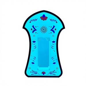 Presentador de Botellas de Vino con LED, Estilo Porcelana Azul y Blanca, Base para Exhibición de Tequila para Club Nocturno - Product Image 6